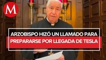 Arzobispo de Monterrey pide estar preparados ante llegada de Tesla a Nuevo León