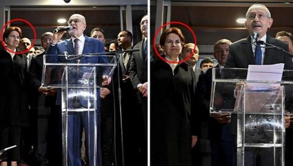 Adayın açıklandığı anlara damga vuran görüntü! Akşener'in yüz ifadesine dikkat