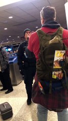 Man Creating a Scene at Seattle Airport Breaks into Song
