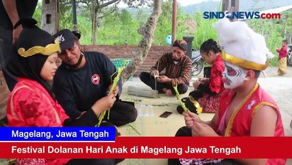 Festival Dolanan Hari Anak di Magelang Jawa Tengah
