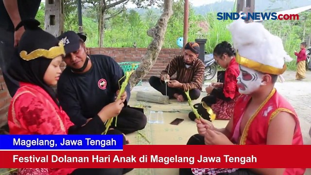 Festival Dolanan Hari Anak di Magelang Jawa Tengah