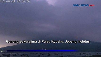 Gunung Sakurajima di Jepang Meletus, Hujan Batu Vulkanik Landa Radius 2,5 Kilometer