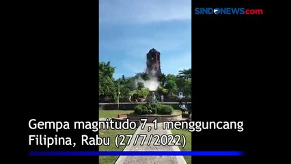 Gempa Magnitudo 7,1 Guncang Filipina, Sejumlah Gedung Rusak dan Warga Berhamburan