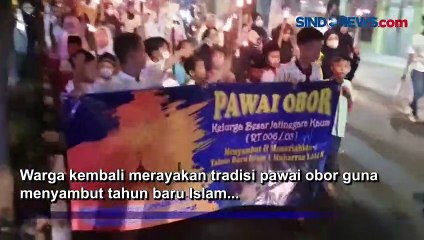 Ribuan Warga Jatinegara Ramaikan Pawai Obor Tahun Baru Islam di Depan Makam Pangeran Jayakarta