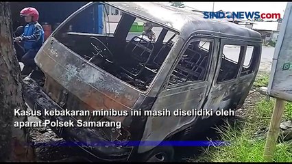 Minibus Terbakar di Jalan Raya Samarang Garut, Diduga Lakukan Penyimpangan BBM