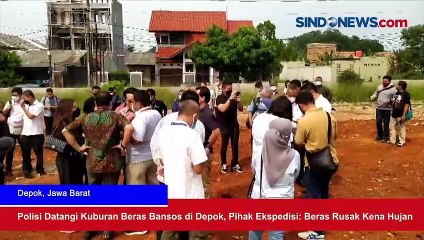 Polisi Datangi Kuburan Beras Bansos di Depok, Pihak Ekspedisi: Beras Rusak Kena Hujan