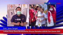 Lukisan Karya Siswa Berkebutuhan Khusus Ramaikan ASEAN Para Games 2022