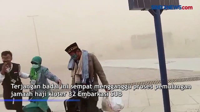 Madinah Diterpa Badai Pasir, Pemulangan Jamaah Kloter 32 SUB Terganggu
