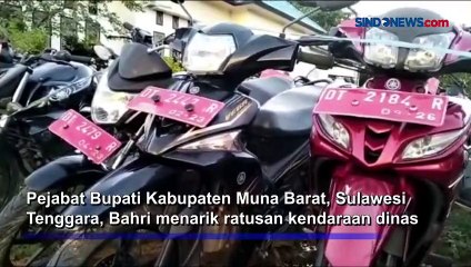 Penertiban Aset, Ratusan Kendaraan Dinas Ditarik Pj Bupati Muna