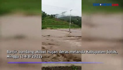 Banjir Bandang Landa Kabupaten Solok, 60 Hektare Sawah Rusak
