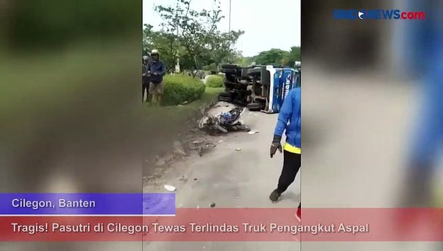 Tragis! Pasutri di Cilegon Tewas Terlindas Truk Pengangkut Aspal