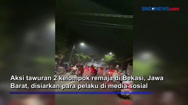 Nekat! 2 Kelompok Remaja di Bekasi Tawuran dan Disiarkan melalui Media Sosial