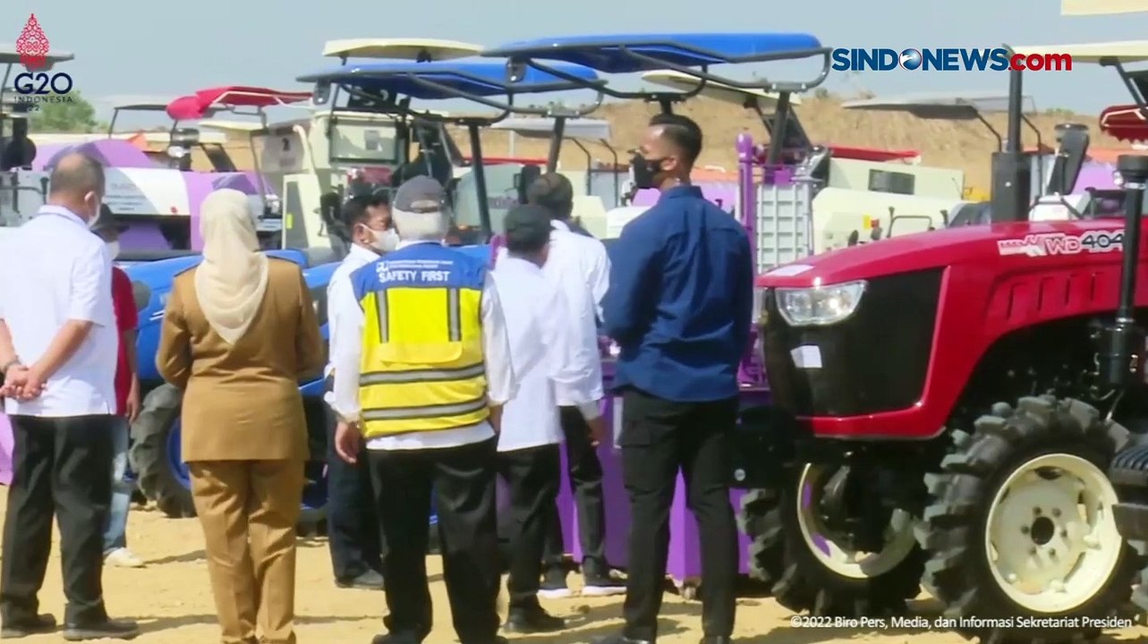 Presiden Jokowi Luncurkan Food Estate di Gresik