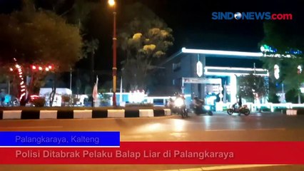 Polisi Ditabrak Pelaku Balap Liar di Palangkaraya