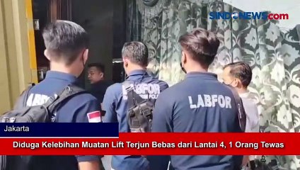 Diduga Kelebihan Muatan Lift Terjun Bebas dari Lantai 4, 1 Orang Tewas