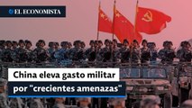 China eleva gasto militar y advierte sobre 