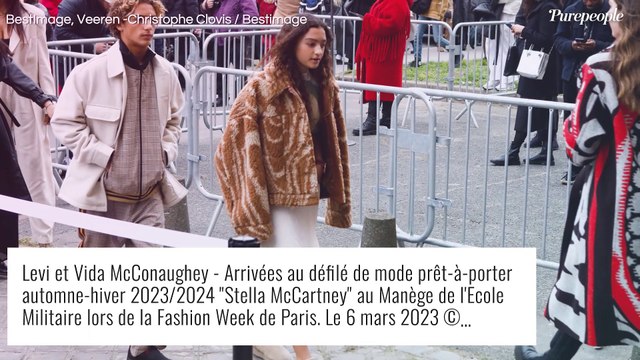 Matthew McConaughey : Ses deux grands ados Levi et Vida stars de la Fashion Week, leur mère Camila somptueuse