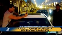 Joselito Carrera protagoniza altercado con la PNP: 