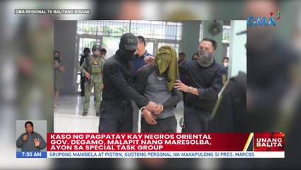 Kaso ng pagpatay kay Negros Oriental Gov. Degamo, malapit nang maresolba, ayon sa special task group | UB