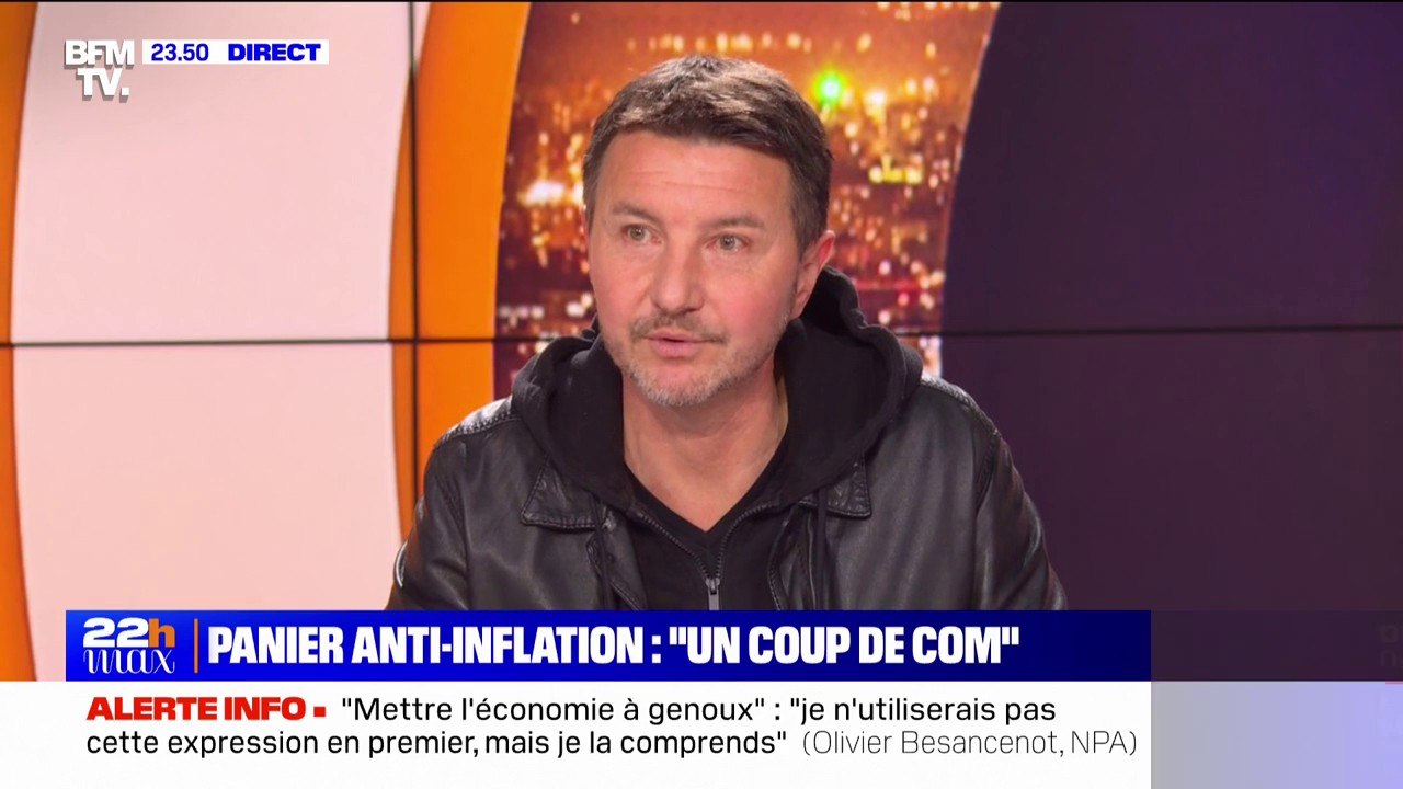 Panier anti-inflation: "Moi, je ne vais pas sponsoriser une campagne de pub pour les grandes chaînes de distribution", affirme Olivier Besancenot