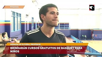 Download Video: Brindarán cursos gratuitos de básquet para niños