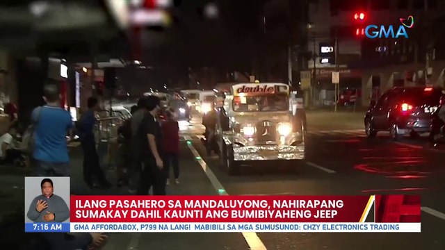 Ilang pasahero sa Mandaluyong, nahirapang sumakay dahil kaunti ang bumibiyaheng jeep | UB