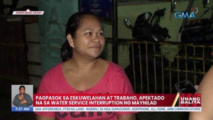 Pagpasok sa eskuwelahan at trabaho, apektado na sa water service interruption ng Maynilad | UB