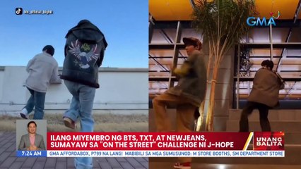 Ilang miyembro ng BTS, TXT, at NewJeans, sumayaw sa "On The Street" Challenge ni J-HOPE | UB