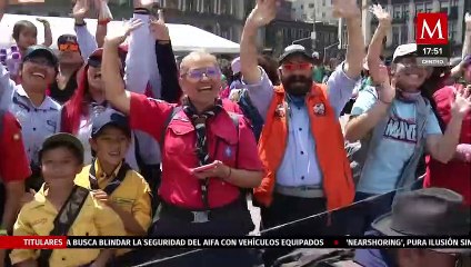 Scouts de México realizan la Flor de Lis más grande del mundo; CdMx