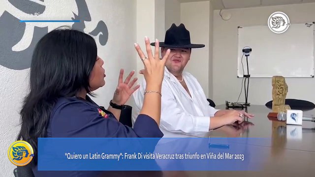 Quiero un Latin Grammy : Frank Di visita Veracruz tras triunfo en Viña del Mar 2023