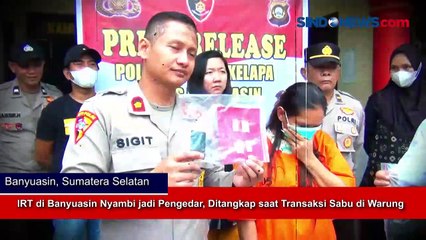 IRT di Banyuasin Nyambi Jadi Pengedar, Ditangkap saat Transaksi Sabu di Warung
