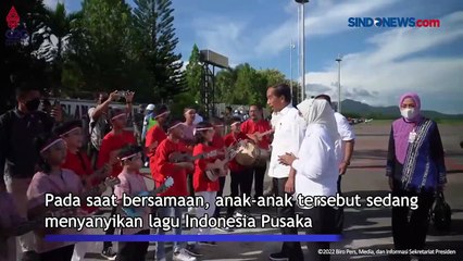 Transit di Kota Ambon, Jokowi Nikmati Musik Ukulele Anak-Anak Maluku