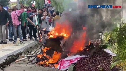 Aksi Penolakan Kenaikan Harga BBM di Mataram, NTB Ricuh