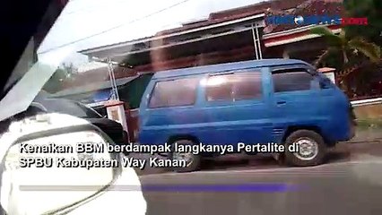 Descargar video: Warga Keluhkan Kelangkaan dan Antrean Pertalite di Way Kanan