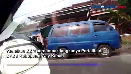 Warga Keluhkan Kelangkaan dan Antrean Pertalite di Way Kanan