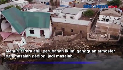 Danau Tanganyika di Afrika Meluap  Menelan Rumah dan Jalanan