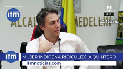 Sí dijo "taita": mujer indígena ridiculizó a Daniel Quintero