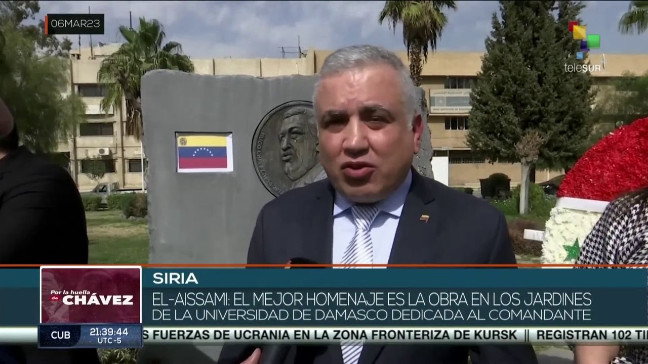 Pueblo sirio conmemora el legado del Comandante Chávez a diez años de su partida física