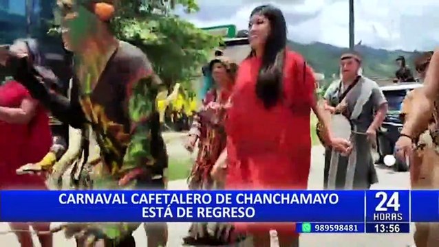 Chanchamayo celebra el carnaval cafetalero con colorido corso