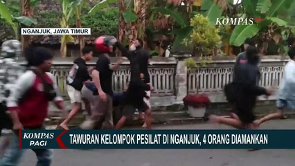 Tawuran Dua Kelompok Perguruan Silat di Nganjuk Rusak Rumah dan Motor Warga