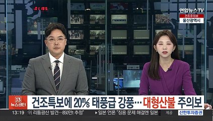 건조특보에 20㎧ 태풍급 강풍…대형산불 주의보