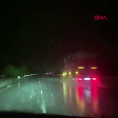 Depremin vurduğu Hatay'da dolu yağdı