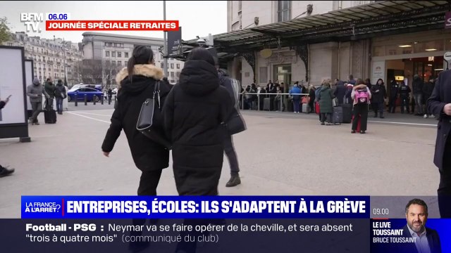 Entreprises, écoles, transports...comment les Français s'adaptent à la grève