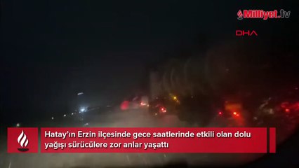 Hatay’da dolu yağışı etkili oldu