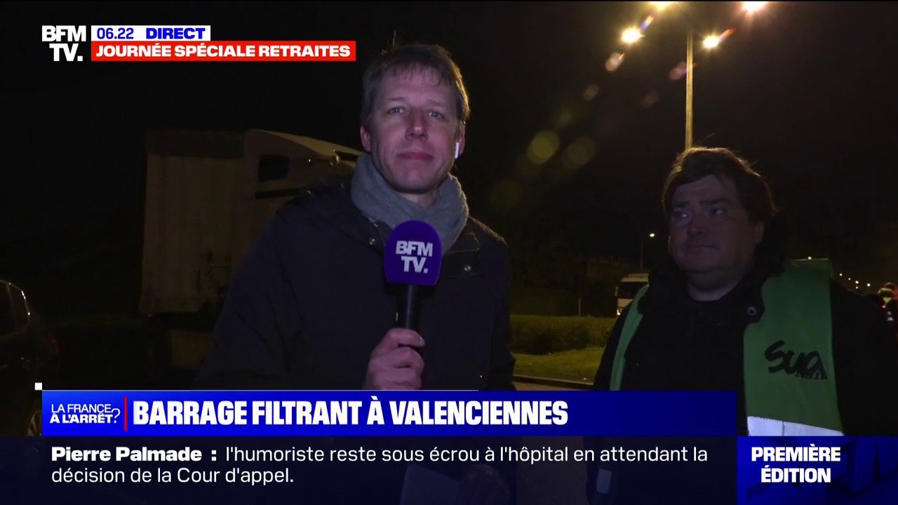 Grève du 7 mars: un barrage filtrant a été mis en place à Valenciennes