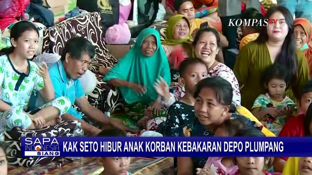 Kunjungi Pengungsian, Kak Seto Hibur Anak-anak Korban Kebakaran Depo Pertamina Plumpang