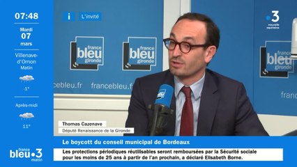 Thomas Cazenave, député Renaissance et conseiller municipal à Bordeaux