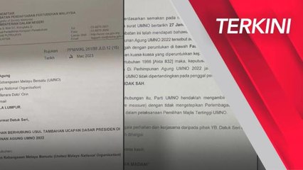 [TERKINI] Pemilihan UMNO | Selepas KDN sahkan tiada pertandingan, tular surat RoS