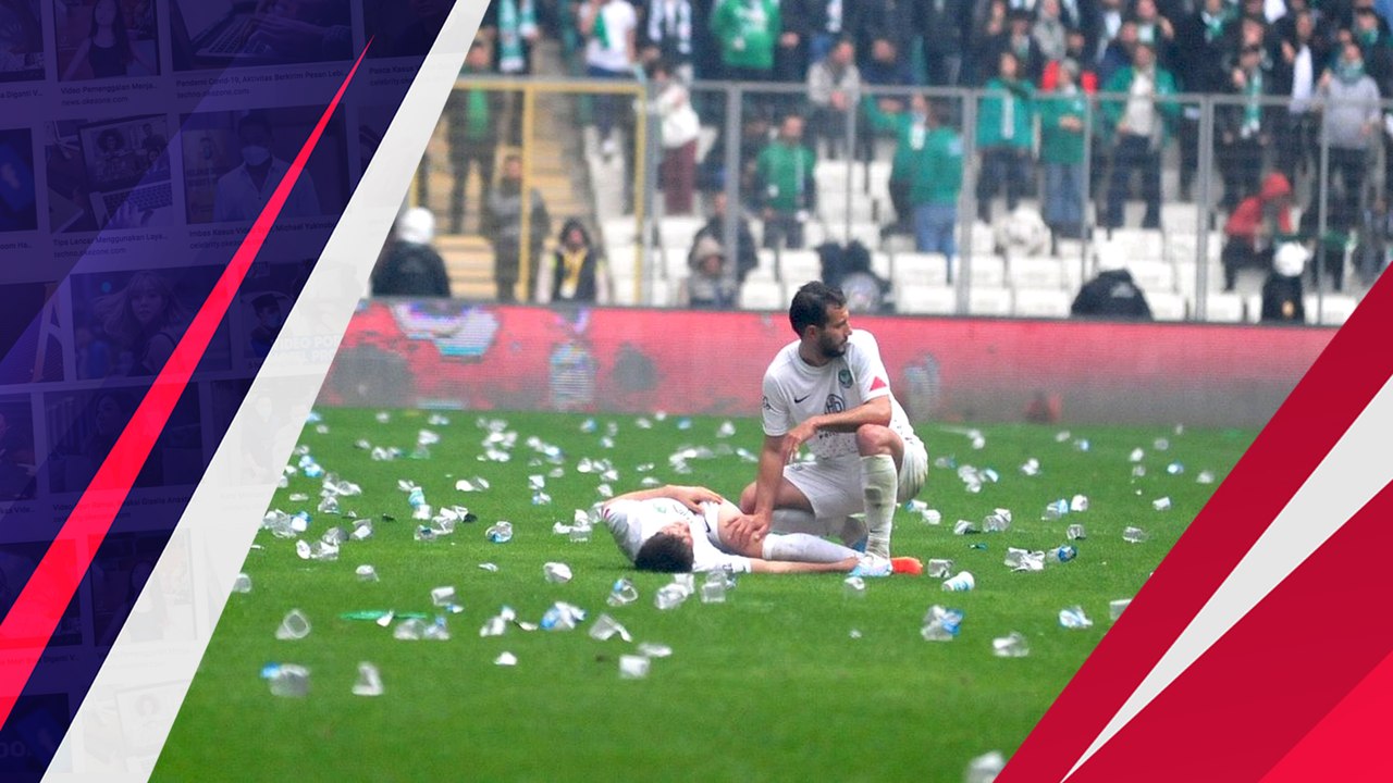 Ricuh! Hujan Lemparan Botol Warnai Pertandingan Sepak Bola di Liga Turki