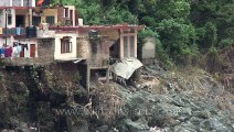 Damaged houses in Rudraprayag - Uttarakhand Floods